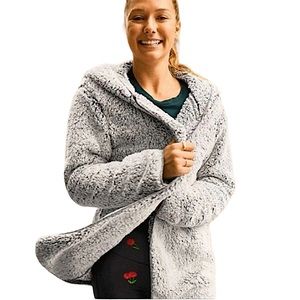 VICTORIA’S SECRET PINK: Oversized Sherpa Hooded Sweater Cardigan - Size XS